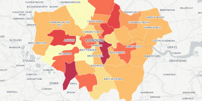 Which five London boroughs are actually in demand for homebuyers?